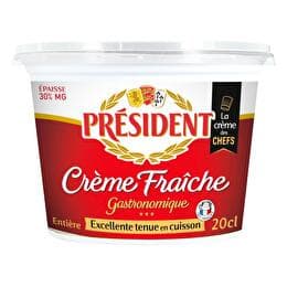 PRÉSIDENT Crème fraîche épaisse entière 30% MG