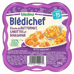 BLÉDINA Blédichef  - Etuvée de butternut carottes & boulghour dès 15mois