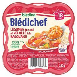 BLÉDINA Blédichef - Légumes du soleil & volaille à la basquaise dès 18mois