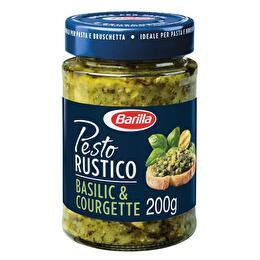 BARILLA Pesto rustico   Sauce au légumes avec basilic et courgettes