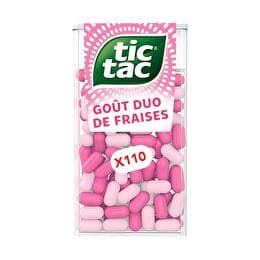 TIC TAC Pastilles Duo de fraises x 110