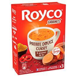 ROYCO Soupe patate douce curry et graines de lin x 3