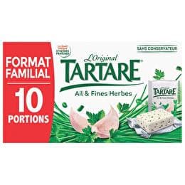 TARTARE Fromage ail & fines herbes en portions