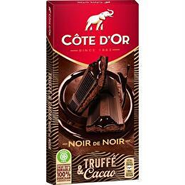 CÔTE D'OR Chocolat noir de noir truffé et cacao