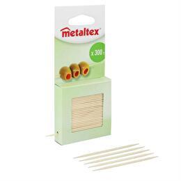 METALTEX Cure-dents en boîte distributeur bois x300