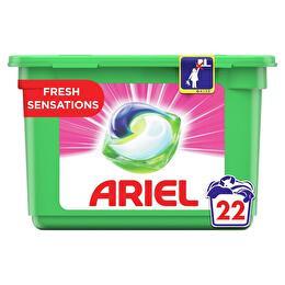 ARIEL Lessive 3en1 capsules pods fresh pink x22