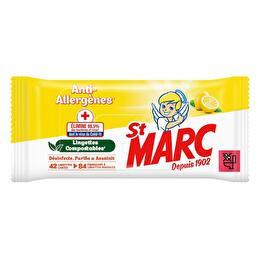 ST MARC Lingettes biodégradables anti-allergènes