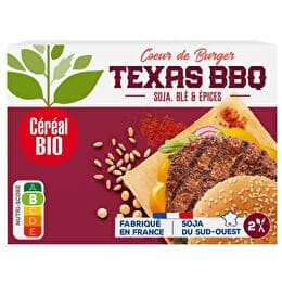 CÉRÉAL BIO Coeur de burger  Texas barbecue