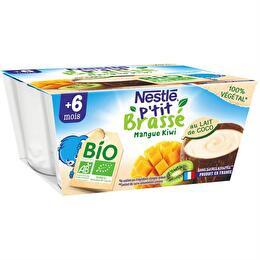 P'TIT BRASSÉ BIO NESTLÉ Végétal lait de coco mangue & kiwi  dès 6 mois