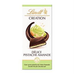 CRÉATION LINDT Chocolat noir délice pistache amandes