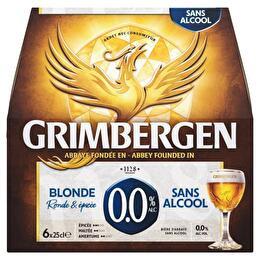 GRIMBERGEN Bière blonde 0.0° sans alcool