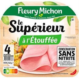 FLEURY MICHON Jambon Le Supérieur à l'étouffée conservation sans nitrite 4 tranches