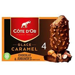 CÔTE D'OR Bâtonnets caramel amandes