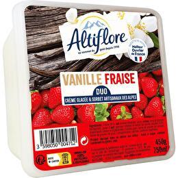 ALTIFLORE Crème glacée vanille / fraise