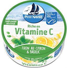 PETIT NAVIRE Thon citron et basilic riche en vitamine c msc 1/5