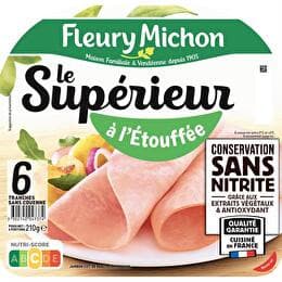 FLEURY MICHON Jambon Le Supérieur à l'étouffée conservation sans nitrite x6
