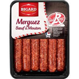 BIGARD Merguez Label rouge  x 6