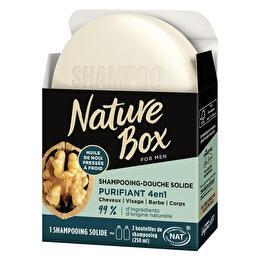 NATURE BOX For men - Shampoing solide noix