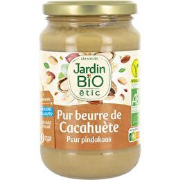 JARDIN BIO ÉTIC Beurre de cacahuètes bio bocal verre 350g Jardin Bio Etic