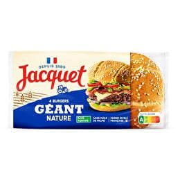 JACQUET Burger Geant Nat Ss Ad X4 350G
