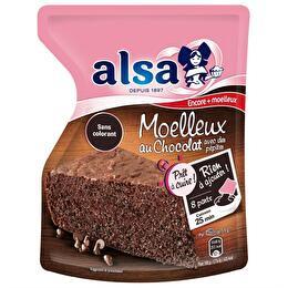 ALSA Preparation à cuire gâteau moelleux chocolat doypack