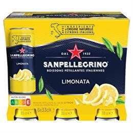 SAN PELLEGRINO Boisson gazeuse aromatisée citron Limonata