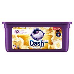 DASH Lessive capsule pods x23  + lenor souffle précieux