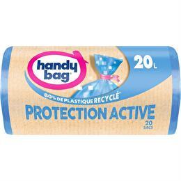 HANDY BAG Sacs poubelle à lien protection active 80 % plastique recyclé 20l x20