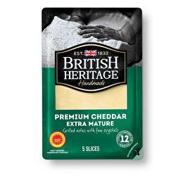 BRITISH HERITAGE Tranches cheddar extra mature