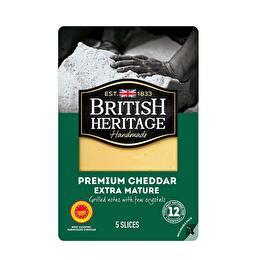 BRITISH HERITAGE Tranches cheddar extra mature