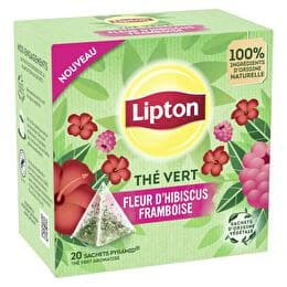 LIPTON Thé vert Fleur d'hibiscus framboise - x 20 sachets