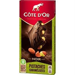 CÔTE D'OR Chocolat noir pistaches caramélisées