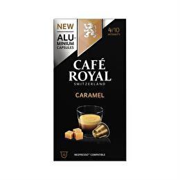 CAFÉ ROYAL Capsules aluminium caramel type nespresso x 10