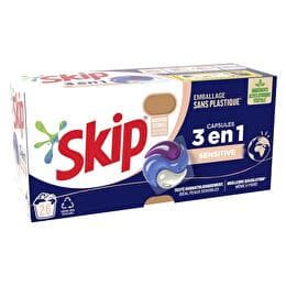 SKIP Lessive 26 capsules 3 en 1 sensitive (boîte carton)