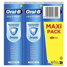 ORAL-B Dentifrice pro-expert Protection professionnelle - 3 x 75 ml