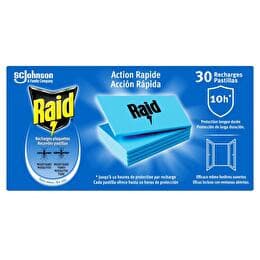 RAID Recharge électrique  Plaquette inodore- action rapide
