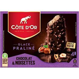 CÔTE D'OR Bâtonnets Chocolat Noir Praliné
