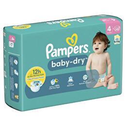 PAMPERS Couches baby-dry taille 4