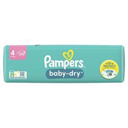 PAMPERS Couches baby-dry taille 4