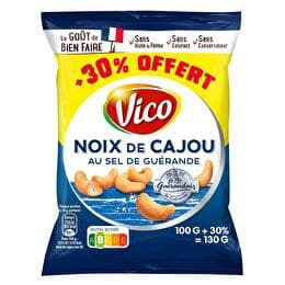 VICO Noix de cajou au sel de Guérande - 100 g + 30 % offerts