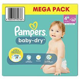 PAMPERS Couches méga taille 4+