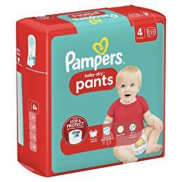 PAMPERS Culottes pants paquet taille 4