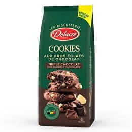 DELACRE Cookies triple chocolat
