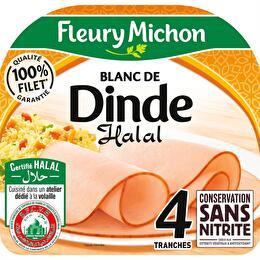 FLEURY MICHON Blanc de Dinde conservation sans nitrite Halal 4 tranches