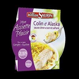 WILLIAM SAURIN Colin d'Alaska sauce citron et riz safrané