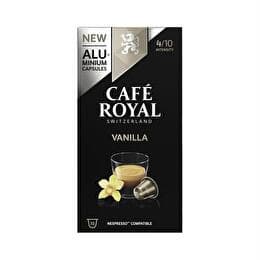 CAFÉ ROYAL Capsules aluminium vanille type nespresso x 10