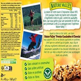 NATURE VALLEY Barres protein cacahuètes et chocolat