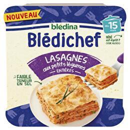 BLÉDINA Blédichef lasagne petits légumes dès 12 mois