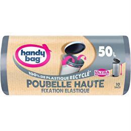 HANDY BAG Sac poubelle haute fixation élastique 50 l x10
