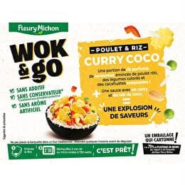 FLEURY MICHON Wok&Go - Poulet et riz curry coco
